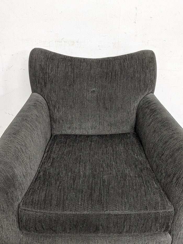 GLUCKENSTEINHOME Grey Fabric Armchair
