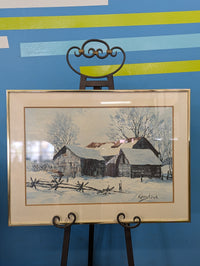 CALABOGIE BARNS by James L Keirstead Framed Artwork