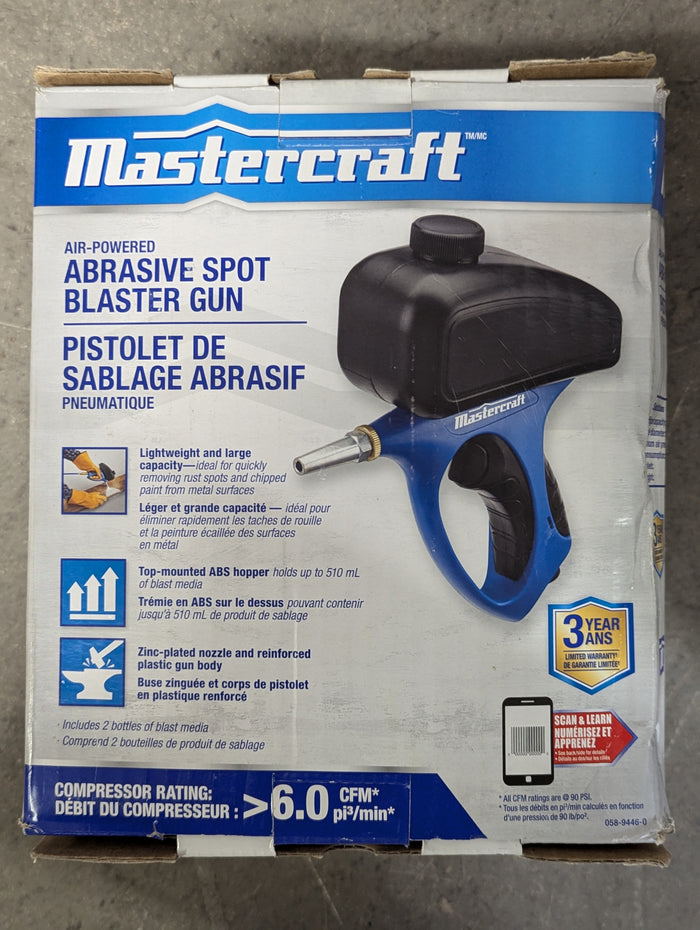 Mastercraft Lightweight Pneumatic Air Sandblaster Gun Kit For Metal Surafces