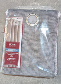 Home Decorators Collection Carnavon Room Darkening Grommet Curtain Panel - 52" W x 84" L in Grey