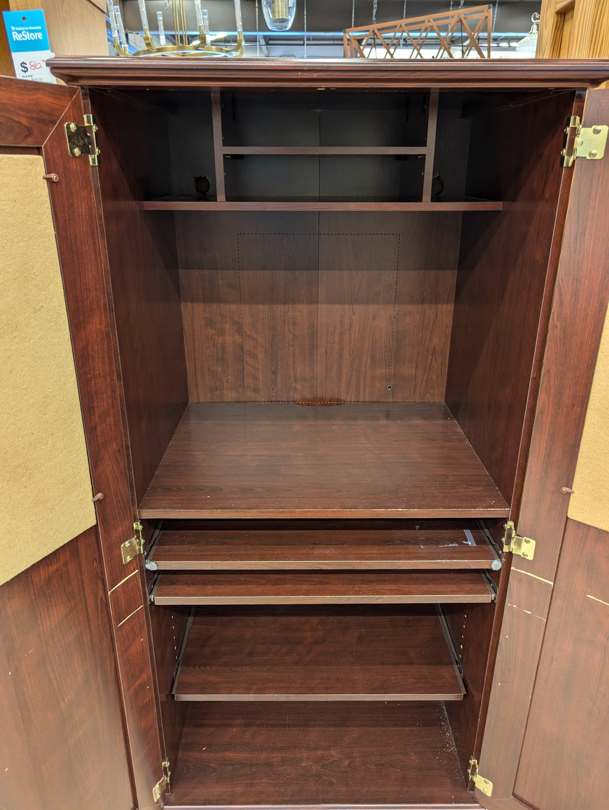 Cherry Wooden Storage Cabinet