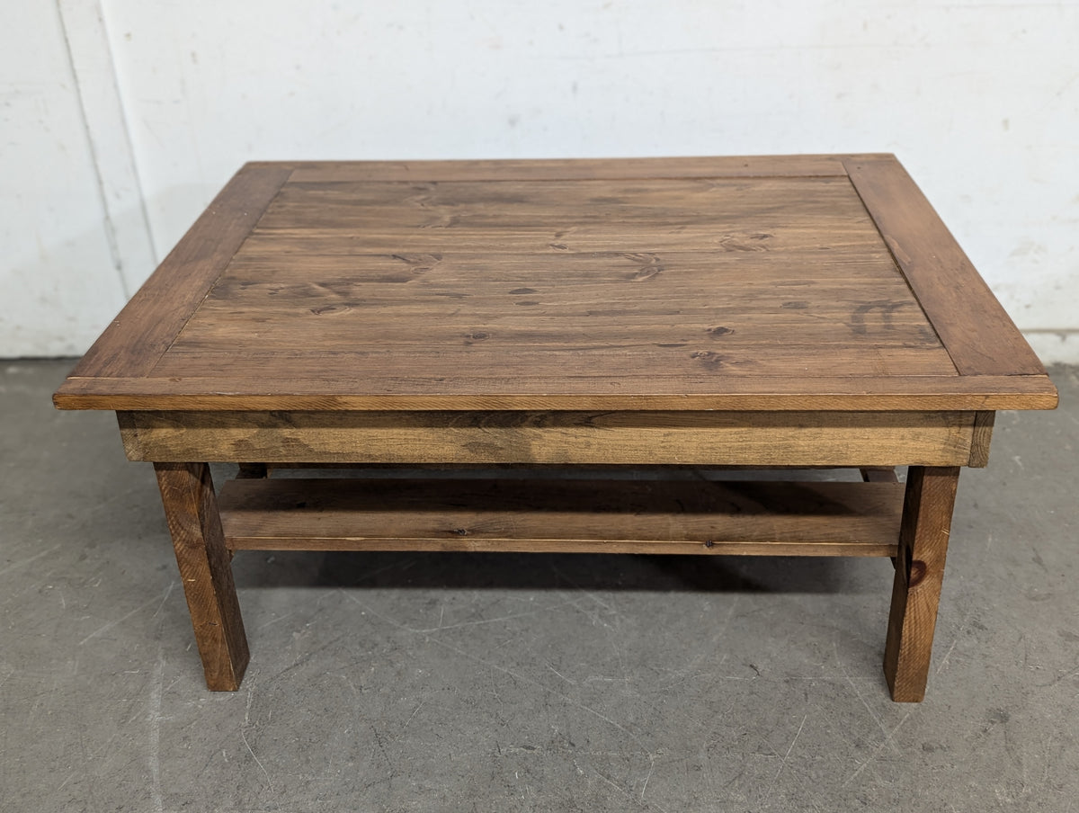 Rustic Large Wooden Panel Coffee Table