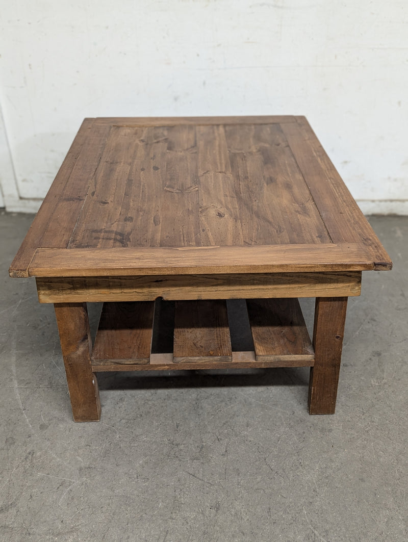 Rustic Large Wooden Panel Coffee Table