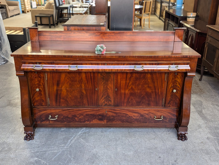 72" Mahogany Empire Style Sideboard