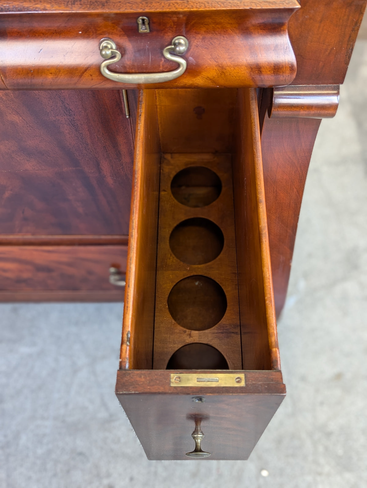 72" Mahogany Empire Style Sideboard