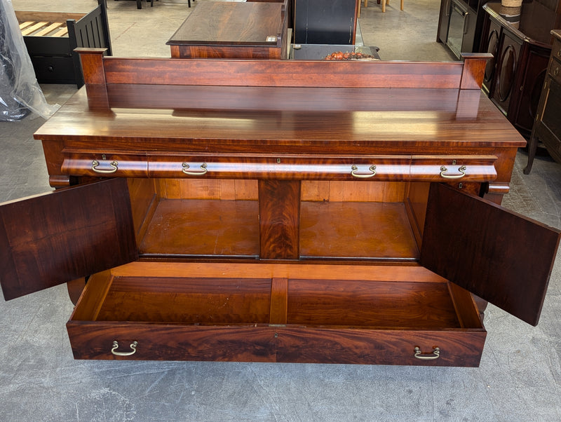 72" Mahogany Empire Style Sideboard