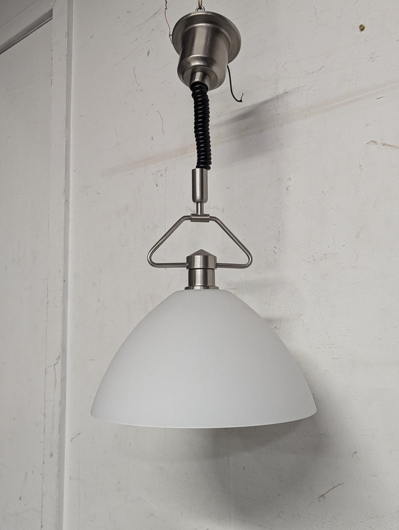 Modern White/Stainless Steel Pendant Light