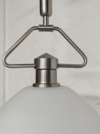 Modern White/Stainless Steel Pendant Light