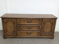 72"W French Provincial 9-Draw Dresser