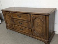 72"W French Provincial 9-Draw Dresser