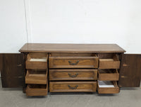 72"W French Provincial 9-Draw Dresser