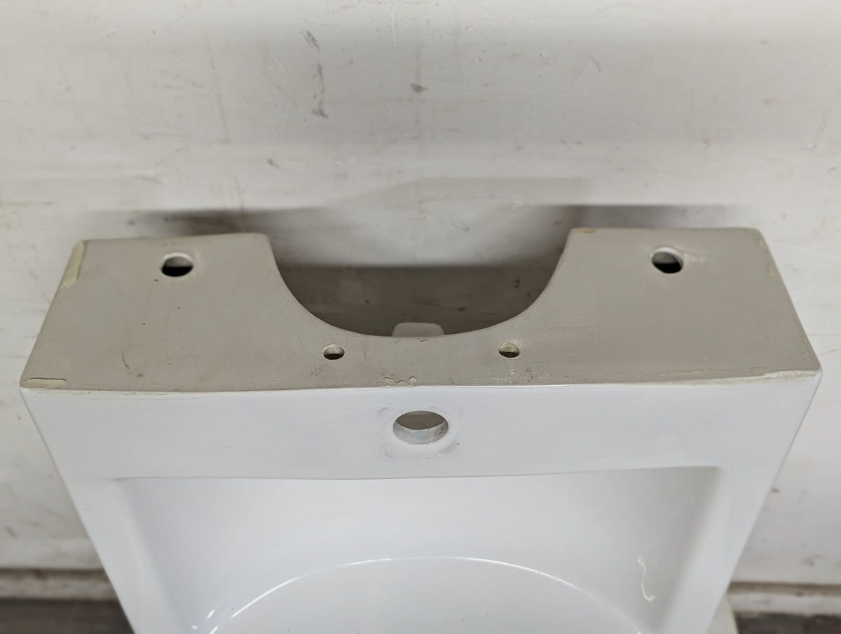 20.5"W Rectangular White Porcelain Sink