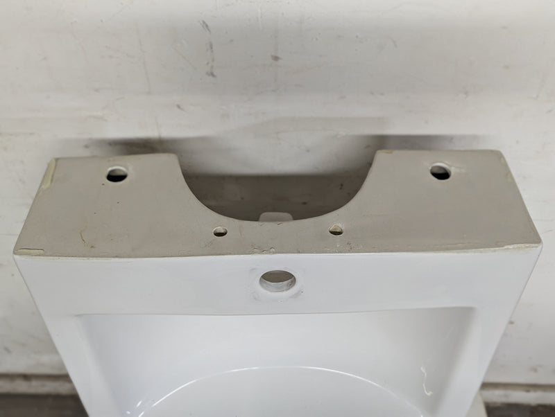 20.5"W Rectangular White Porcelain Sink