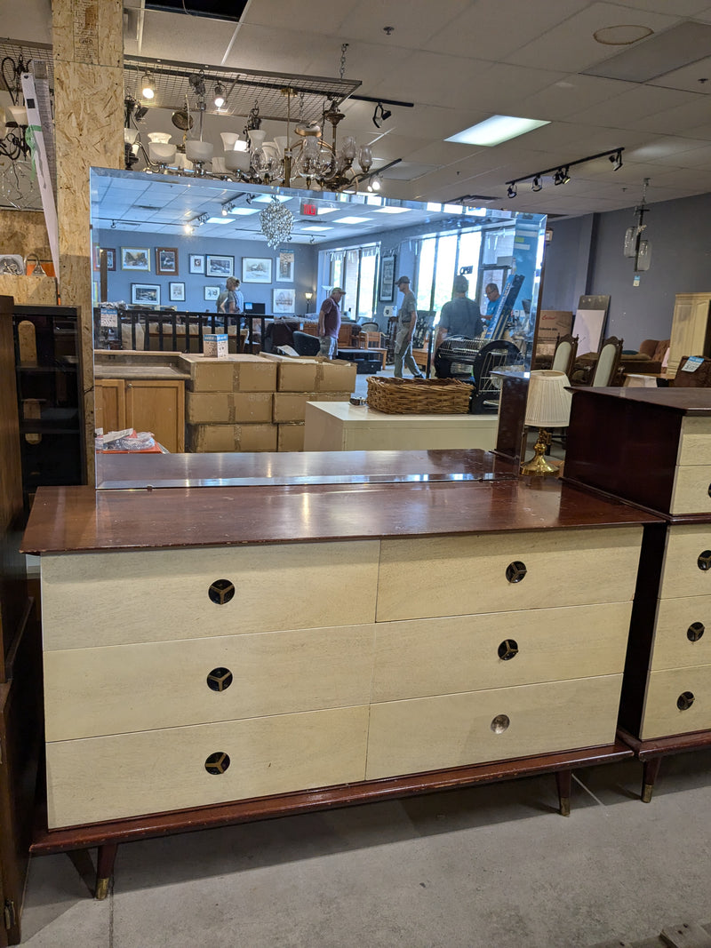 Mid-century Dresser With Mirror