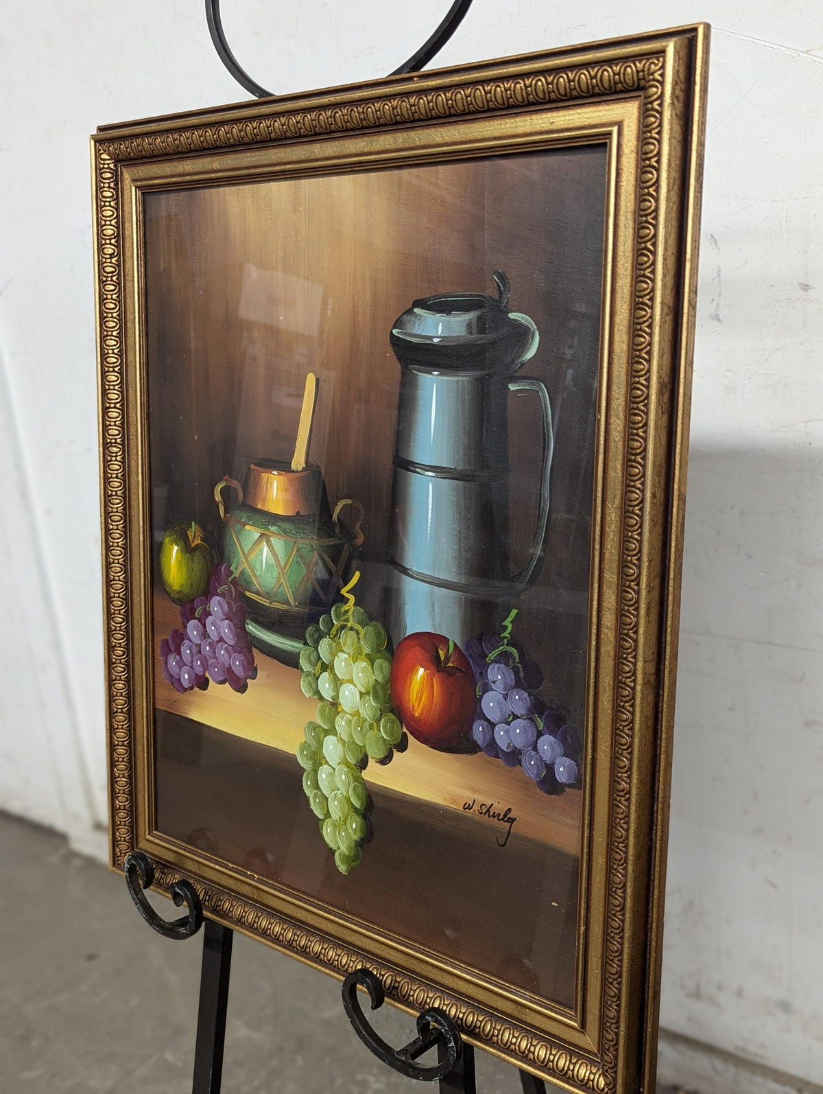 Gold Wood Framed Fruit Art Work