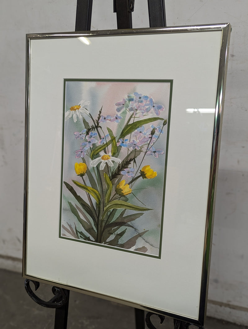 Framed Flower Oil Paining