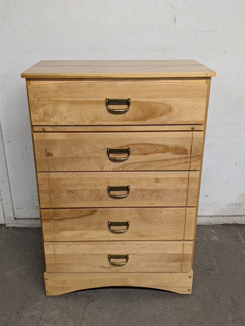 46.5"H 5-Drawer Maple Dresser/Tallboy