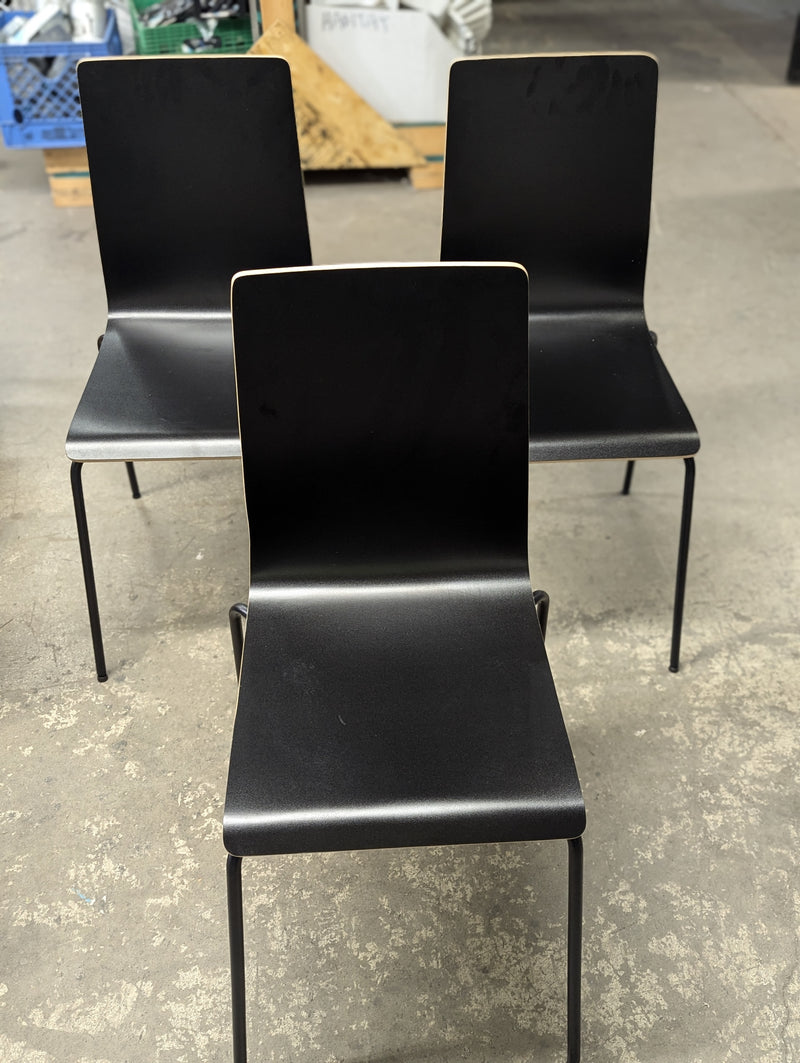 IKEA Martin Chair Black Set of 3