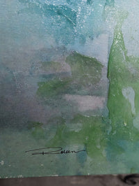 Mint Macaroon 1 By Roleen Senic Acrylic on Canvas Artwork 48"