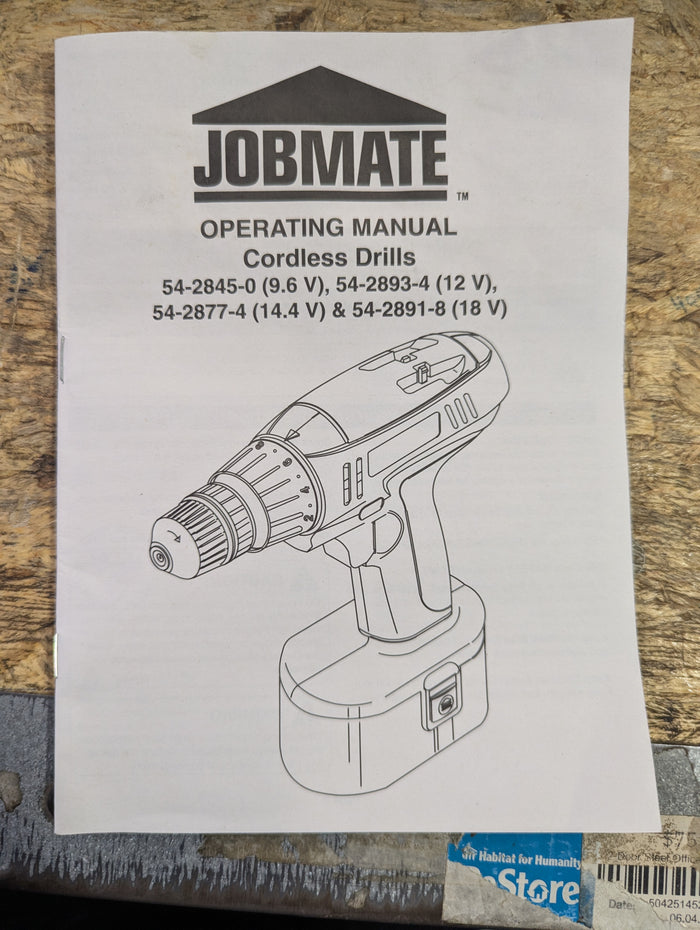 JOBMATE 12V Cordless Drill With Charger