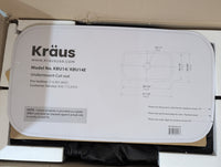 KRAUS 31 1/2"W Undermount Single Bowl 16 gauge Stainless Steel Kitchen Sink