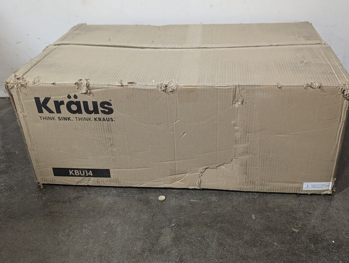 KRAUS 31 1/2"W Undermount Single Bowl 16 gauge Stainless Steel Kitchen Sink