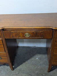 49"W Antique Mahogany Kneehole Desk