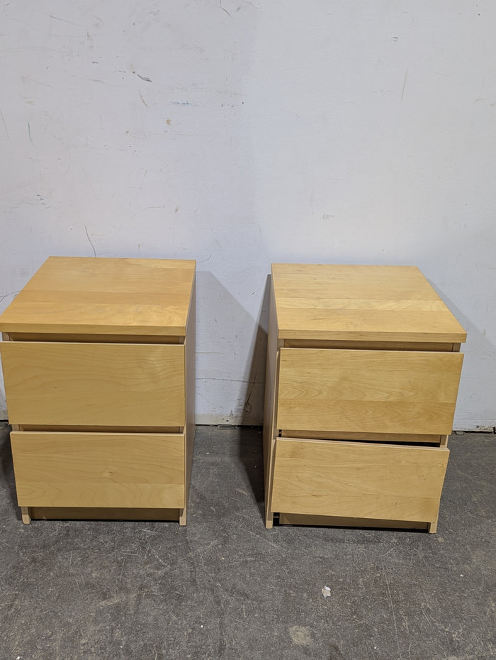 IKEA MALM BIRCH 2-DRAW CHEST