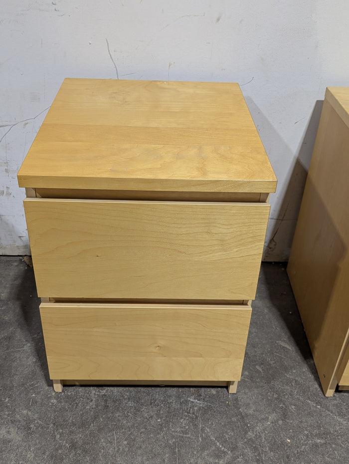 IKEA MALM BIRCH 2-DRAW CHEST