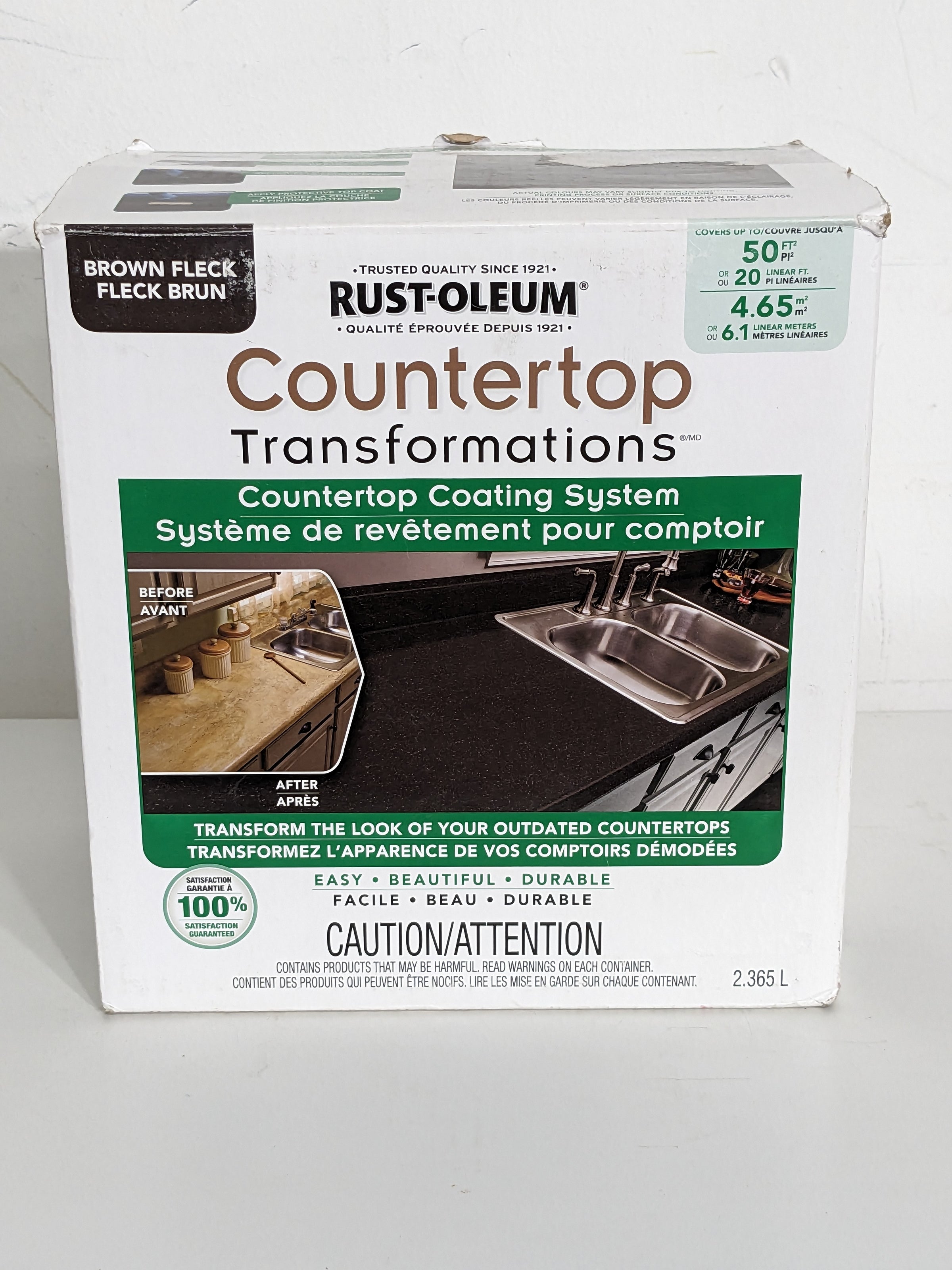RUSTOLEUM Countertop Transformation Brown Fleck Habitat ReStore GTA