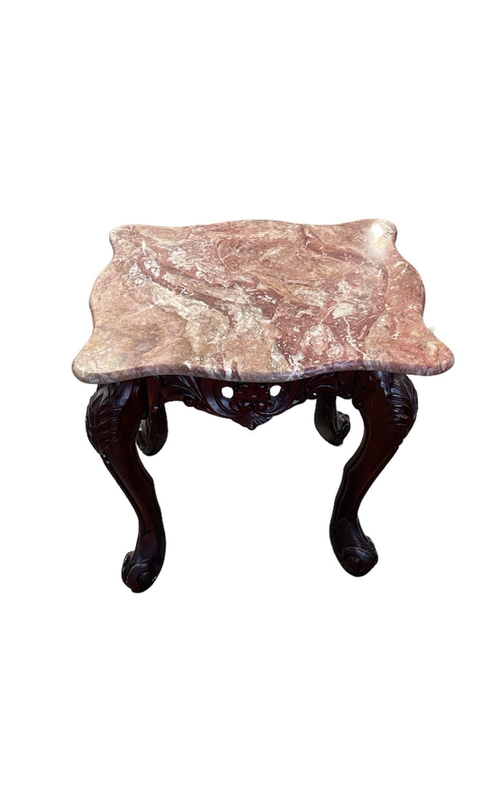 Red Granite Side Table
