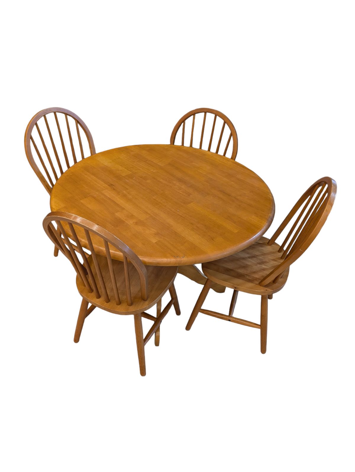 Wooden Dining Table w/ 4 Chairs