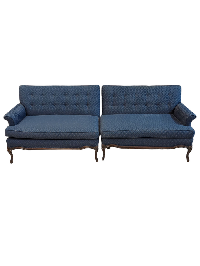 Blue 2 Piece Sofa