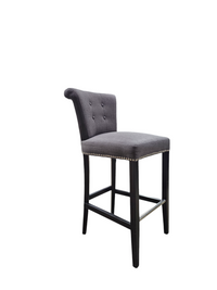 Studded Barstool - Charcoal