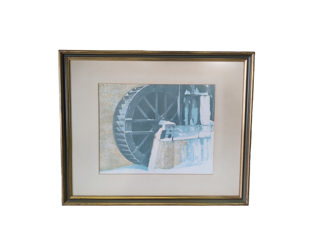 Water Wheel Framed Artwork