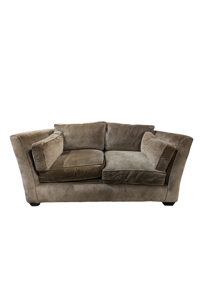 "LEE" Taupe Velvet Sofa