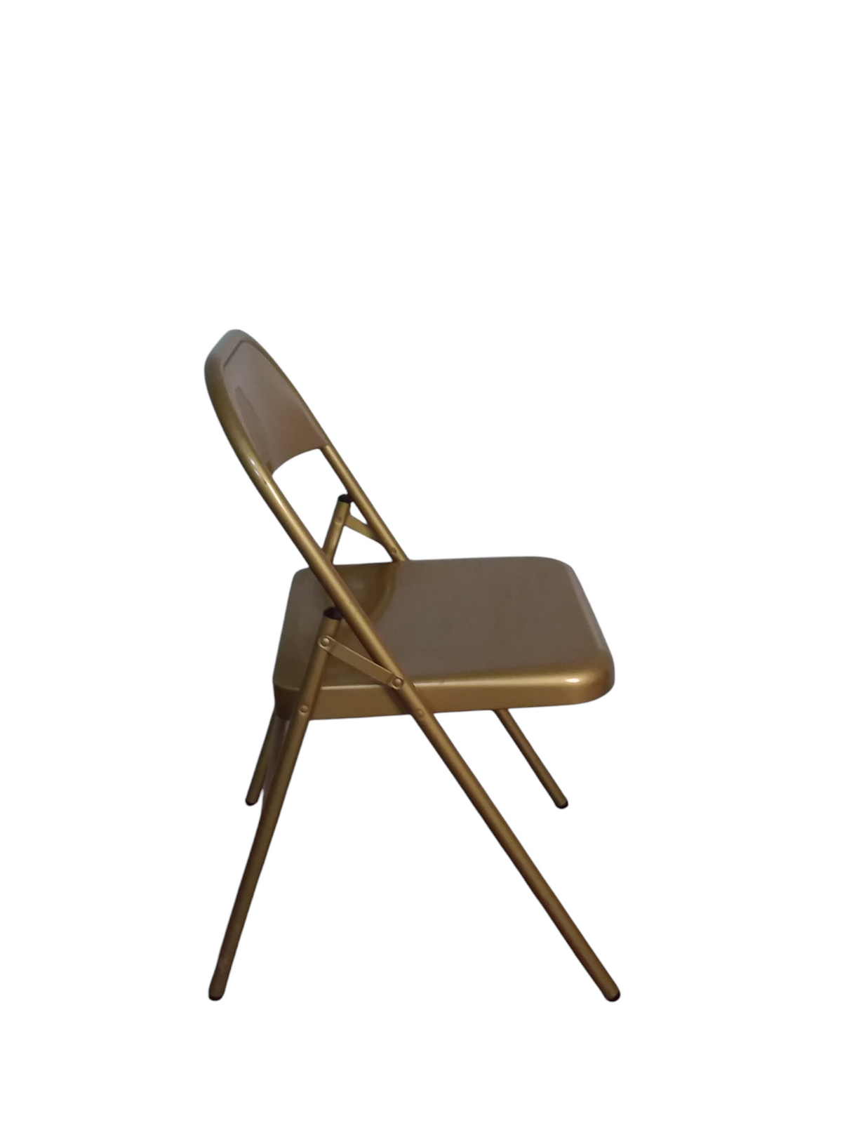 Gold Coloured Foldable Metal Chair