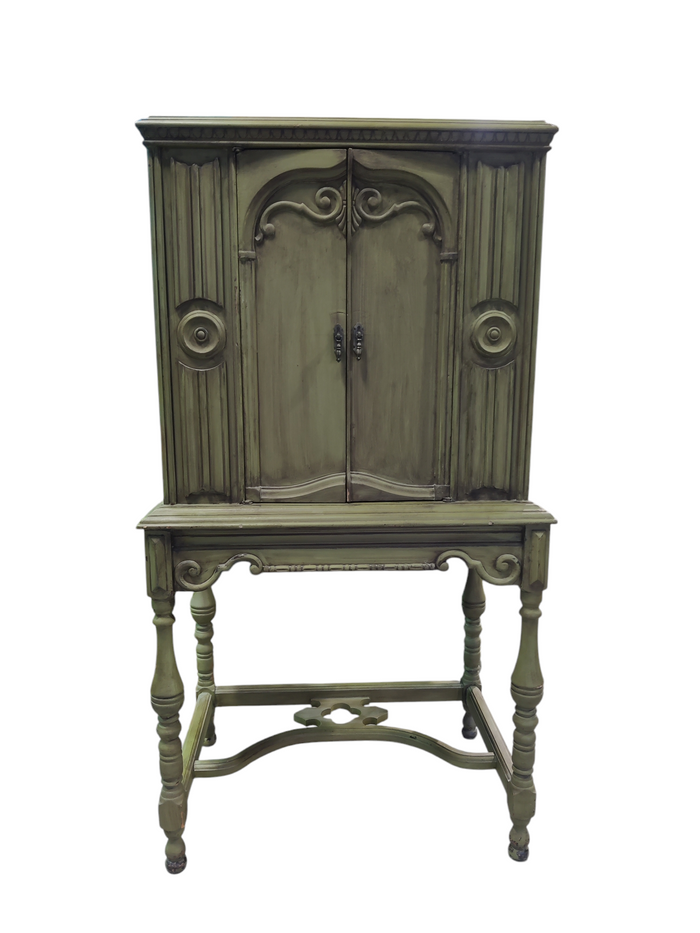 Moss Green Dining Hutch