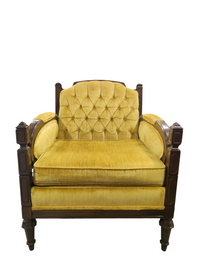 Yellow Upholstered Accent Chair