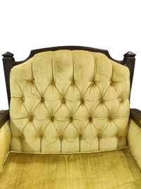 Yellow Upholstered Accent Chair