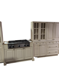 Set of Kitchen Cabinets w/ Built-in Oven, Cooktop, and Dishwasher