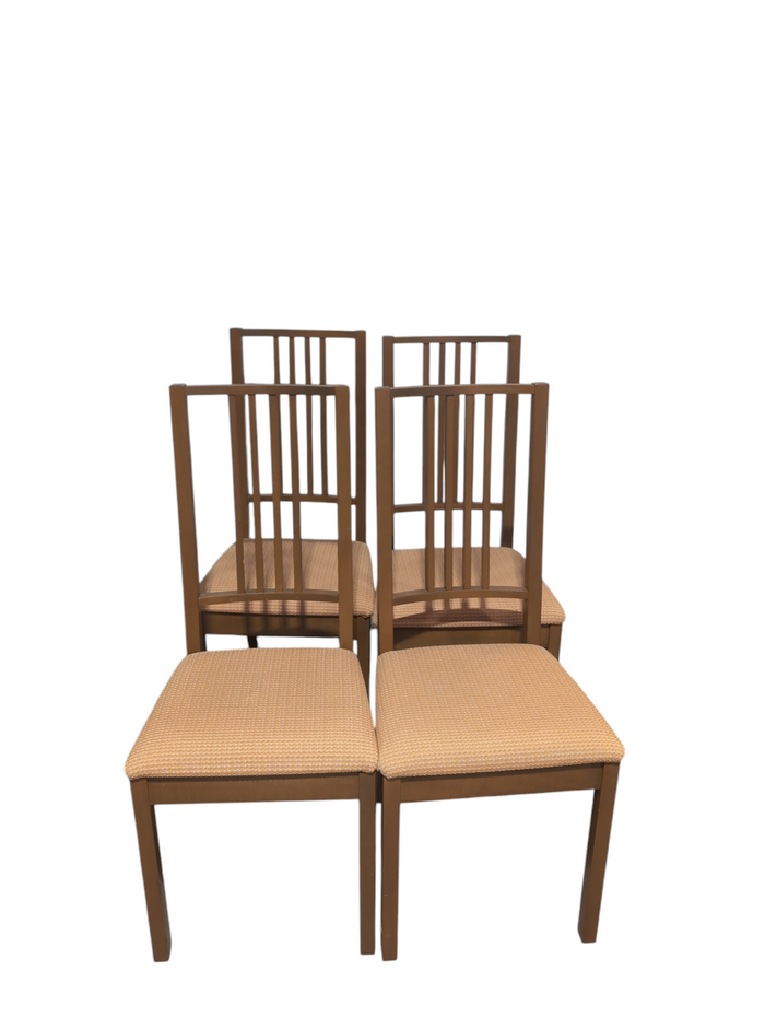 Set of 4 Wooden Chairs