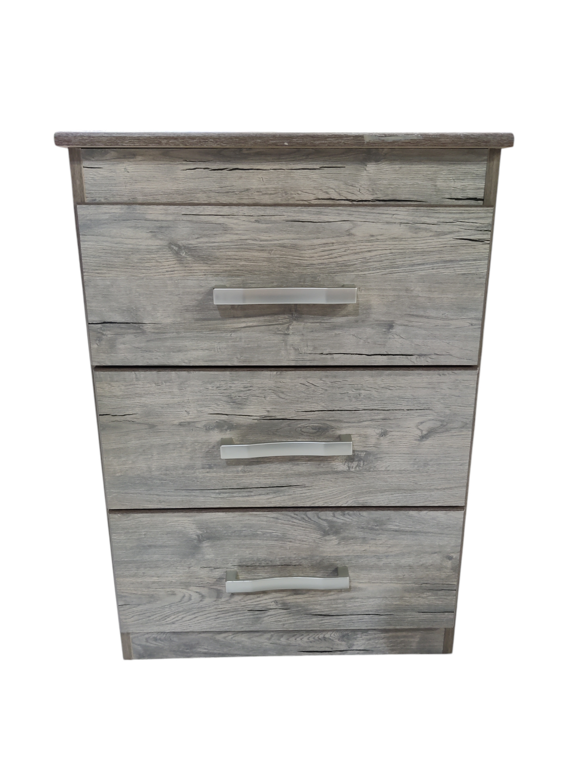 Taupe Faux Wood Nightstand