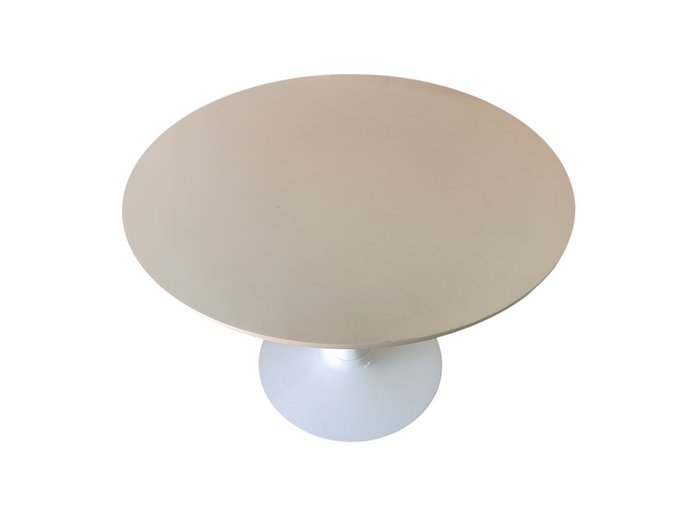 Round White Dining Table