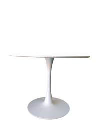 Round White Dining Table