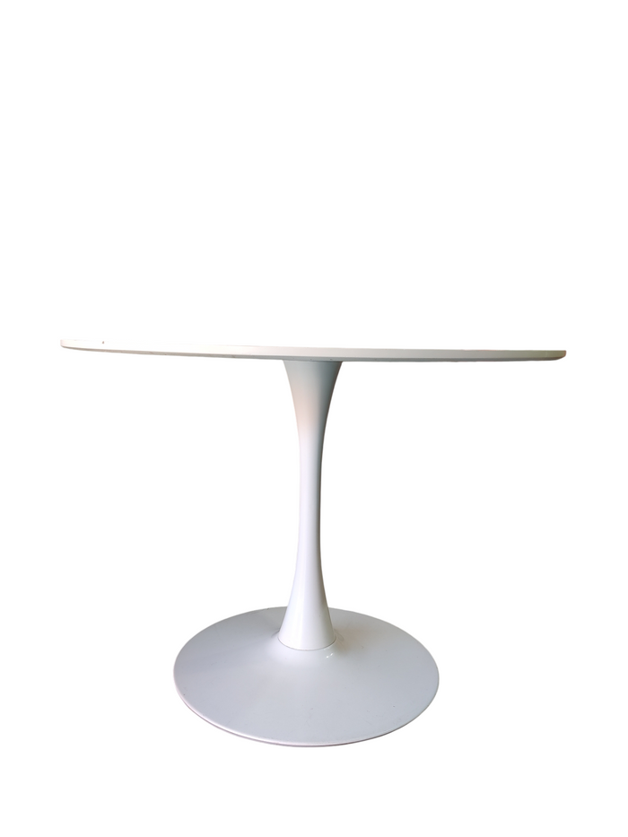 Round White Dining Table