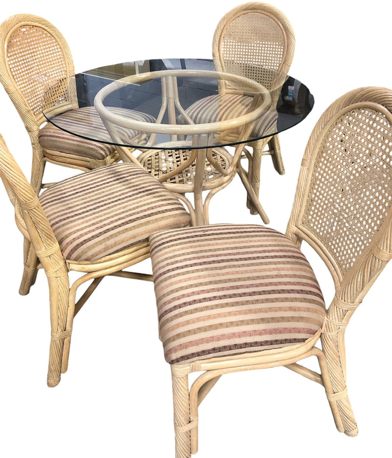 Faux Bamboo Dining Set