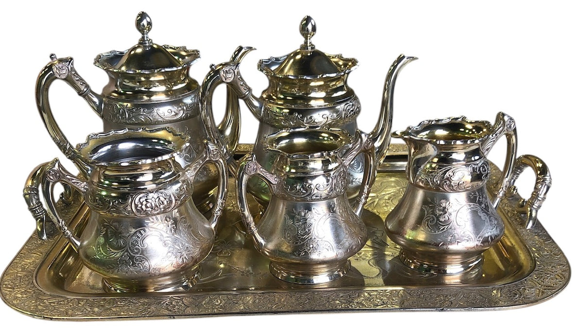 Silver Plated Afternoon Coffee and Tea Set