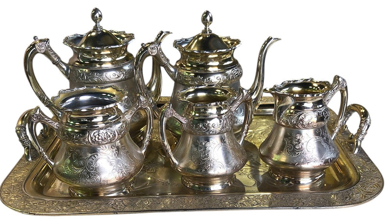 Silver Plated Afternoon Coffee and Tea Set