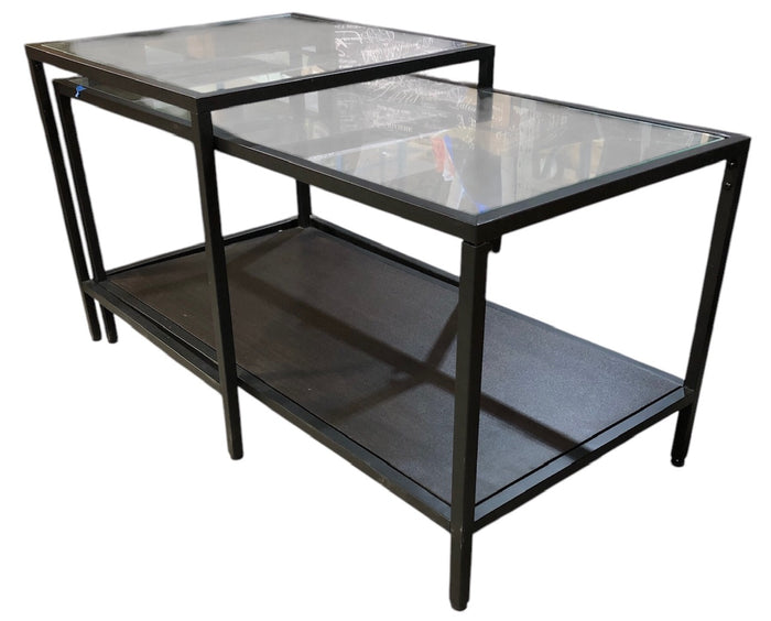 Set of Glass Nesting Tables